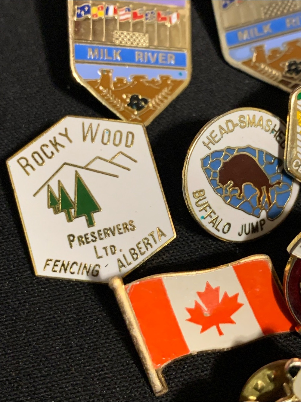 Vintage Alberta Canada Enamel Lapel Pin Lot - Alberta & Canadian - Picture 7 of 7
